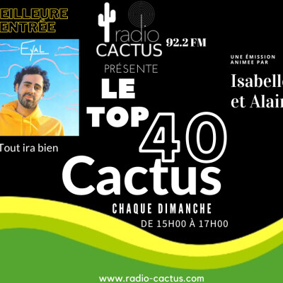 Top 40 Cactus du 08 octobre 2023. cover