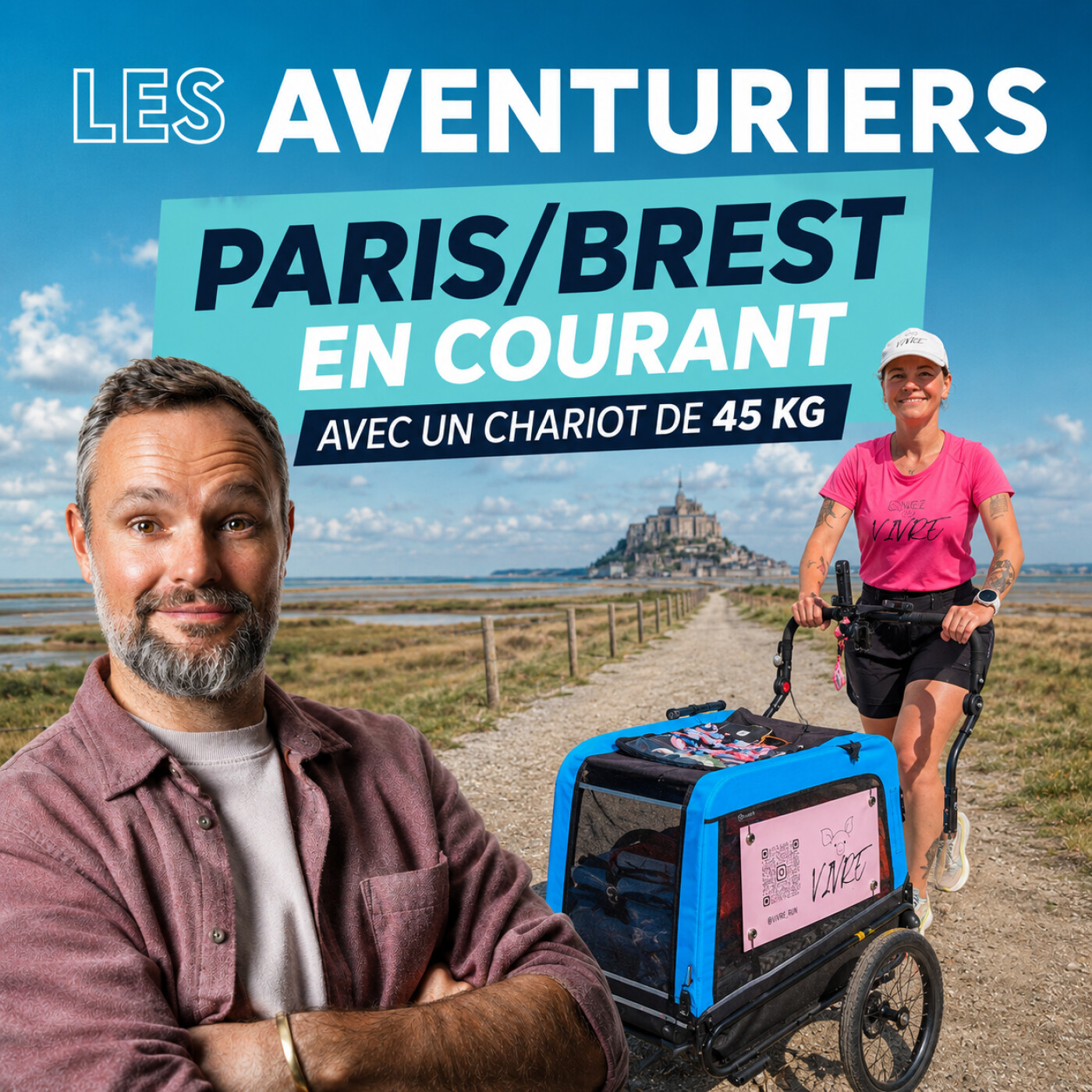 De Paris à Brest en courant : l’incroyable aventure de Gladys et son chariot de 45 kg