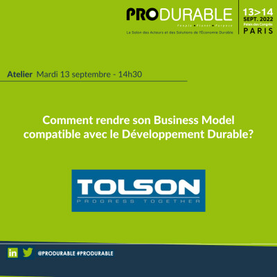 Tolson - Comment rendre son Business Model compatible avec le Développement Durable ? cover