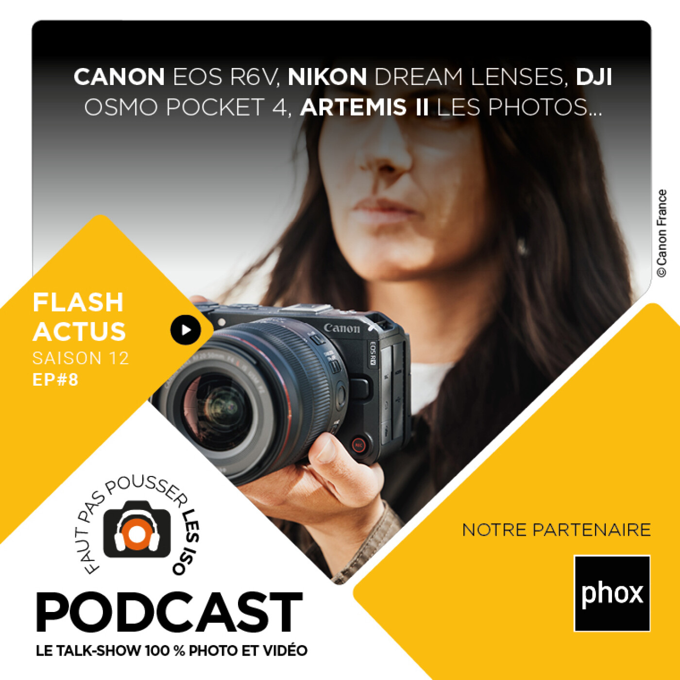 S1208 - LE FLASH ACTUS : Canon EOS R6V, Nikon Dream Lense, la mission Artemis II et ses 12 000 photos.