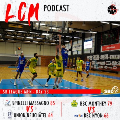 SBL - Day 23 - Monthey vs Nyon & Massagno vs Neuchâtel cover