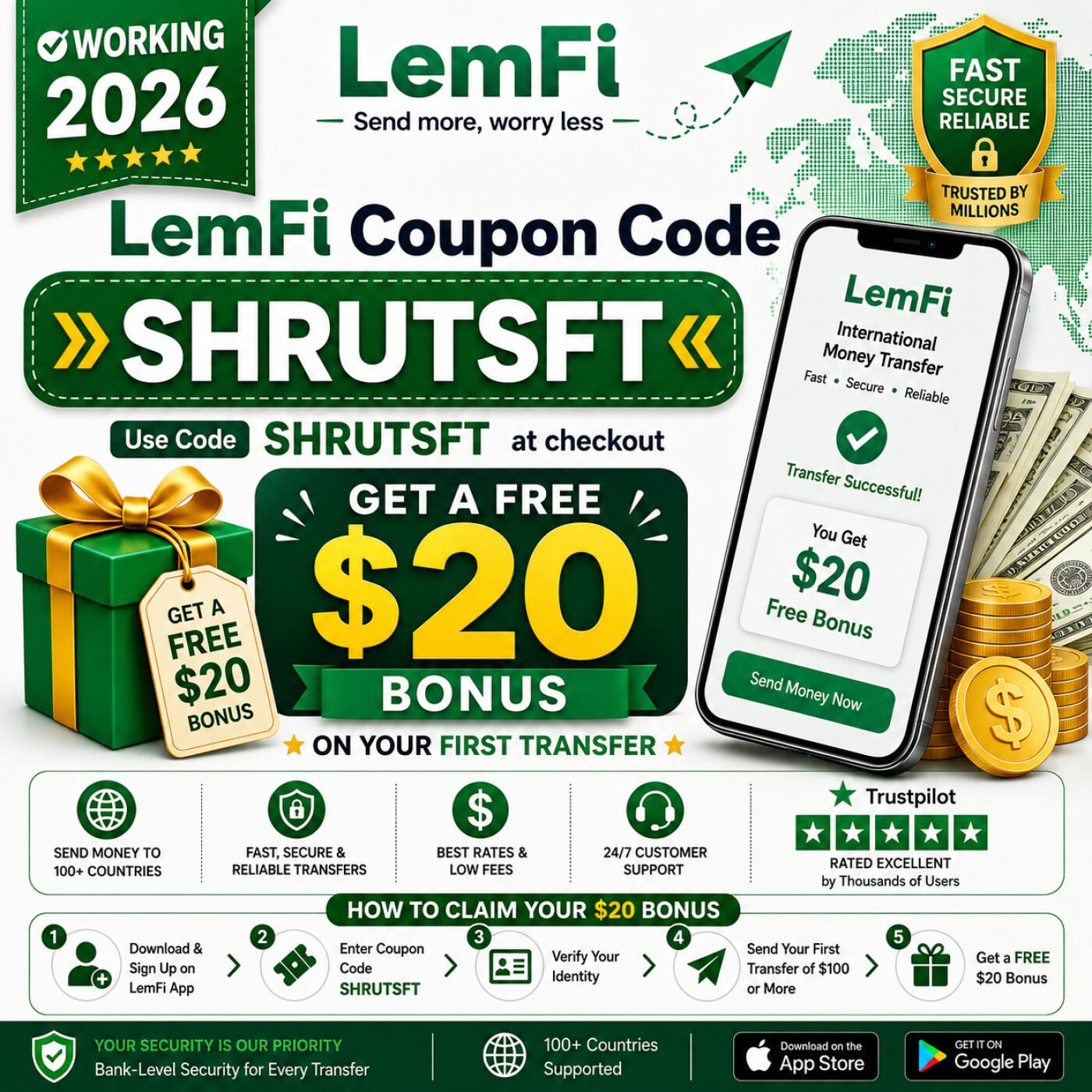 LemFi Sign-Up Offer [SHRUTSFT] – Receive FREE $20 After Your First Transfer podcast artwork