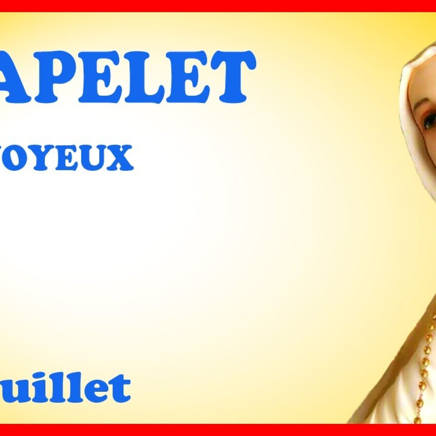 CHAPELET 🙏 Lundi 1er Juillet - Mystères Joyeux episode artwork