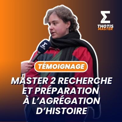Master Recherche et Préparation à l'Agrégation d'Histoire cover
