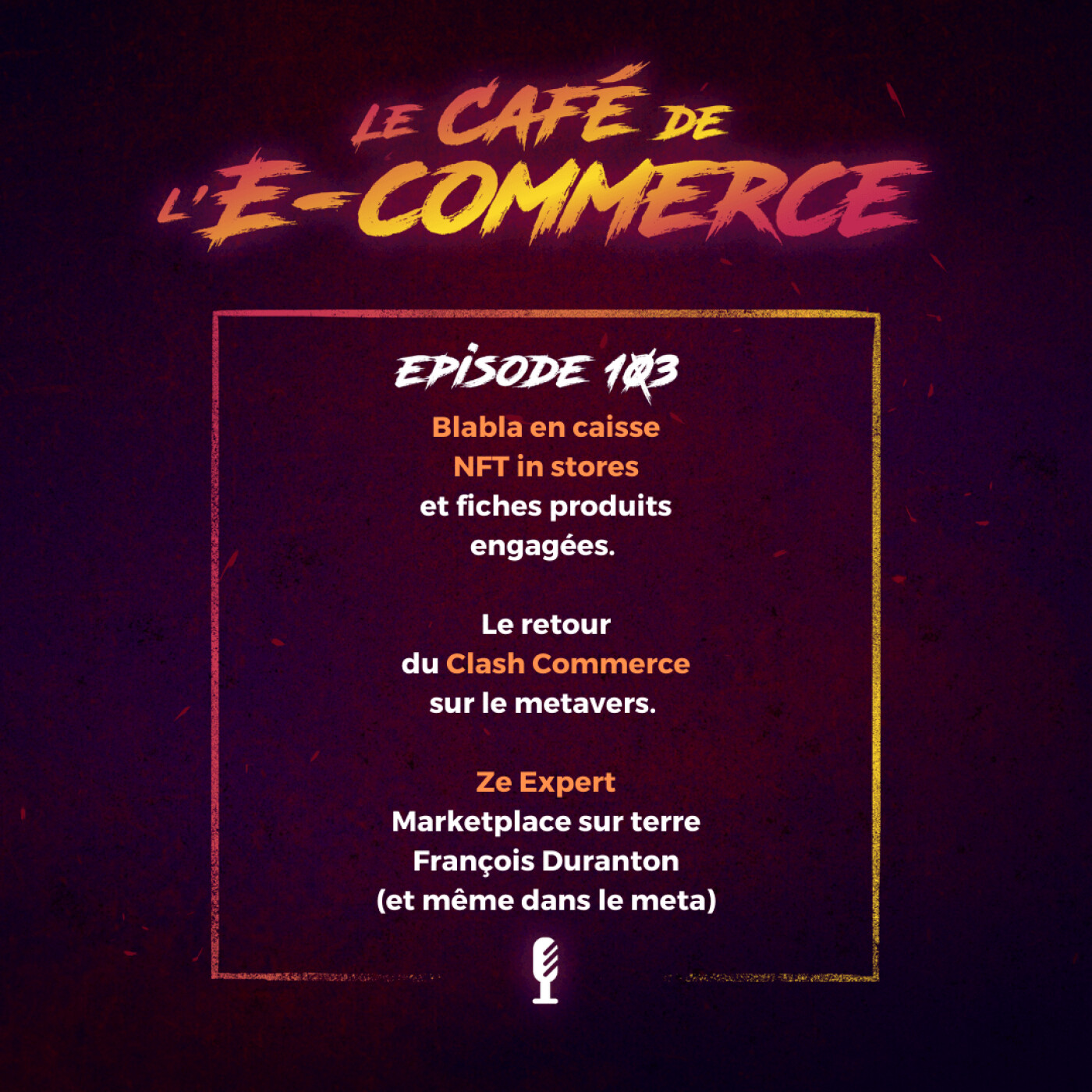 Les marketplaces avec François Duranton, débat clash autour du Meta commerce,...