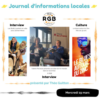 Journal du mercredi 19 mars 2025 - Radio RGB 99.2 cover