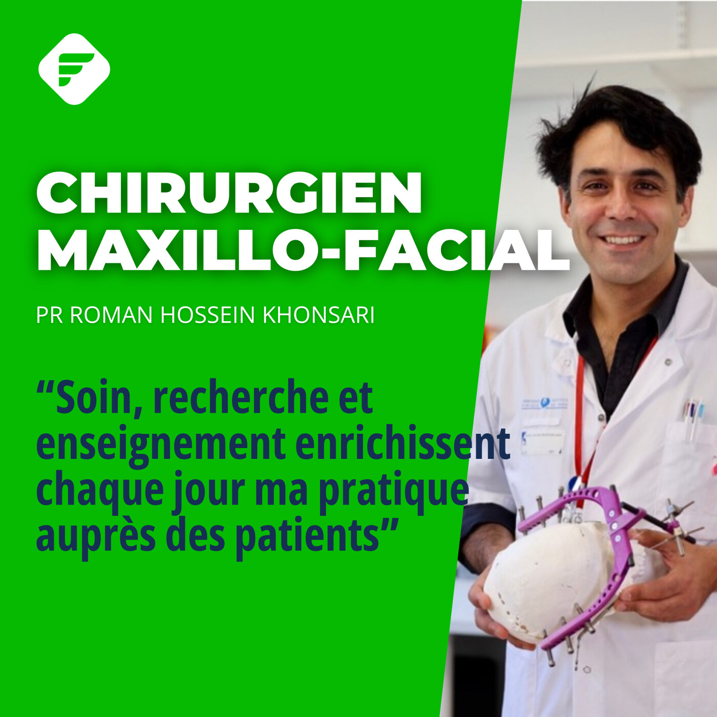 « Soin, recherche et enseignement enrichissent chaque jour ma pratique auprès des patients », Roman, Chirurgien maxillo-facial