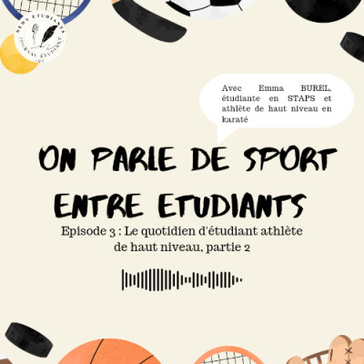 On parle de sport entre étudiants, dernier épisode avec Emma BUREL cover