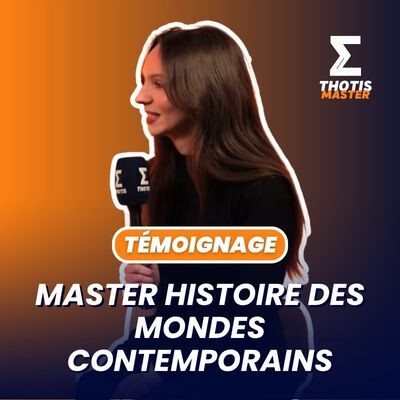 Master histoire des mondes contemporains : témoignage cover
