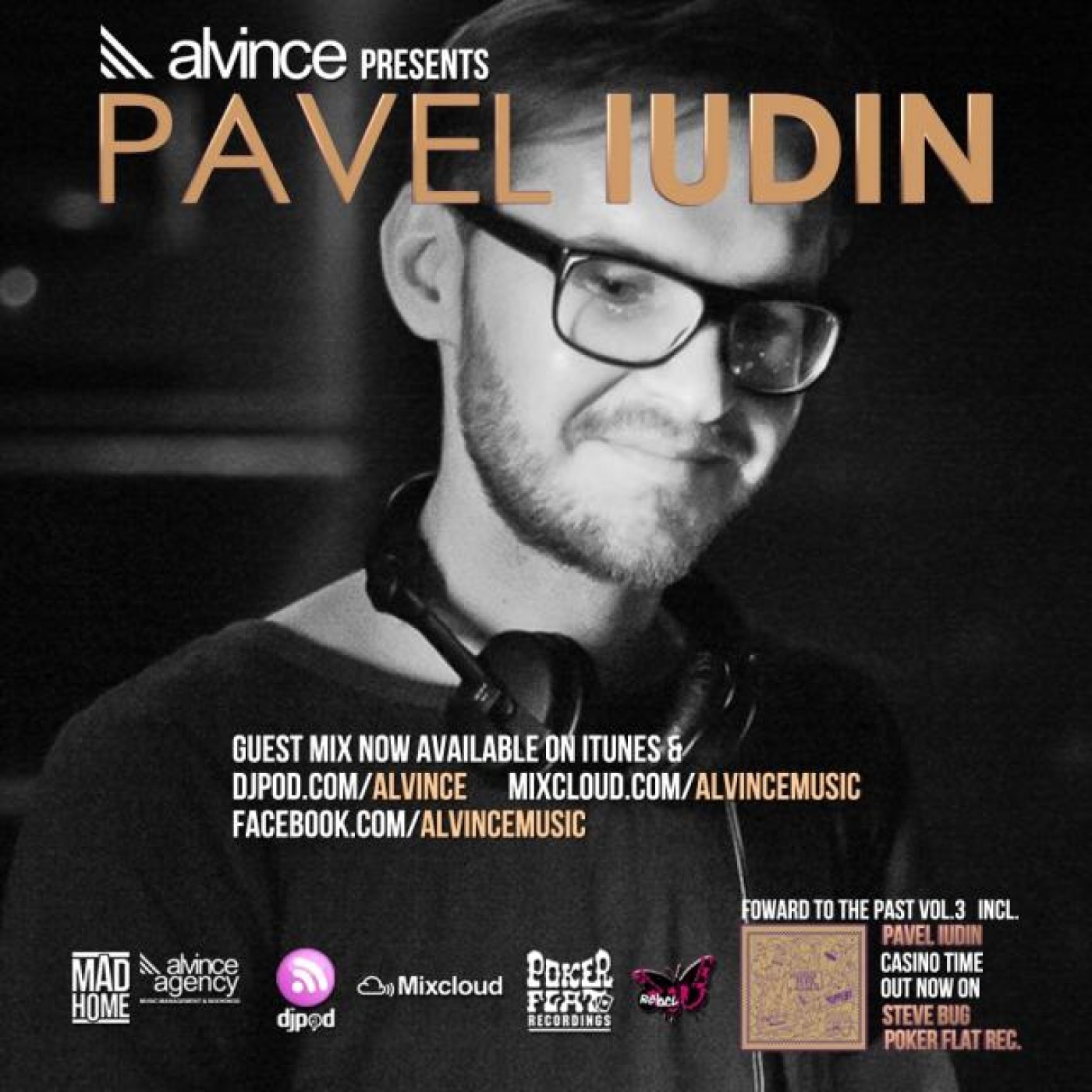 Guest #219 - Pavel Iudin "CASINO TIME"  OUT NOW ON STEVE BUG'S LABEL POKER FLAT REC" FR PROMO MIX WITH REBEL BUTTERFLY (Poker Flat Record... episode artwork