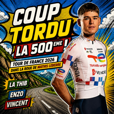 COUP TORDU 500 : TOUR DE FRANCE 2026 DANS LA ROUE DE MATHIS LEBERRE ! cover