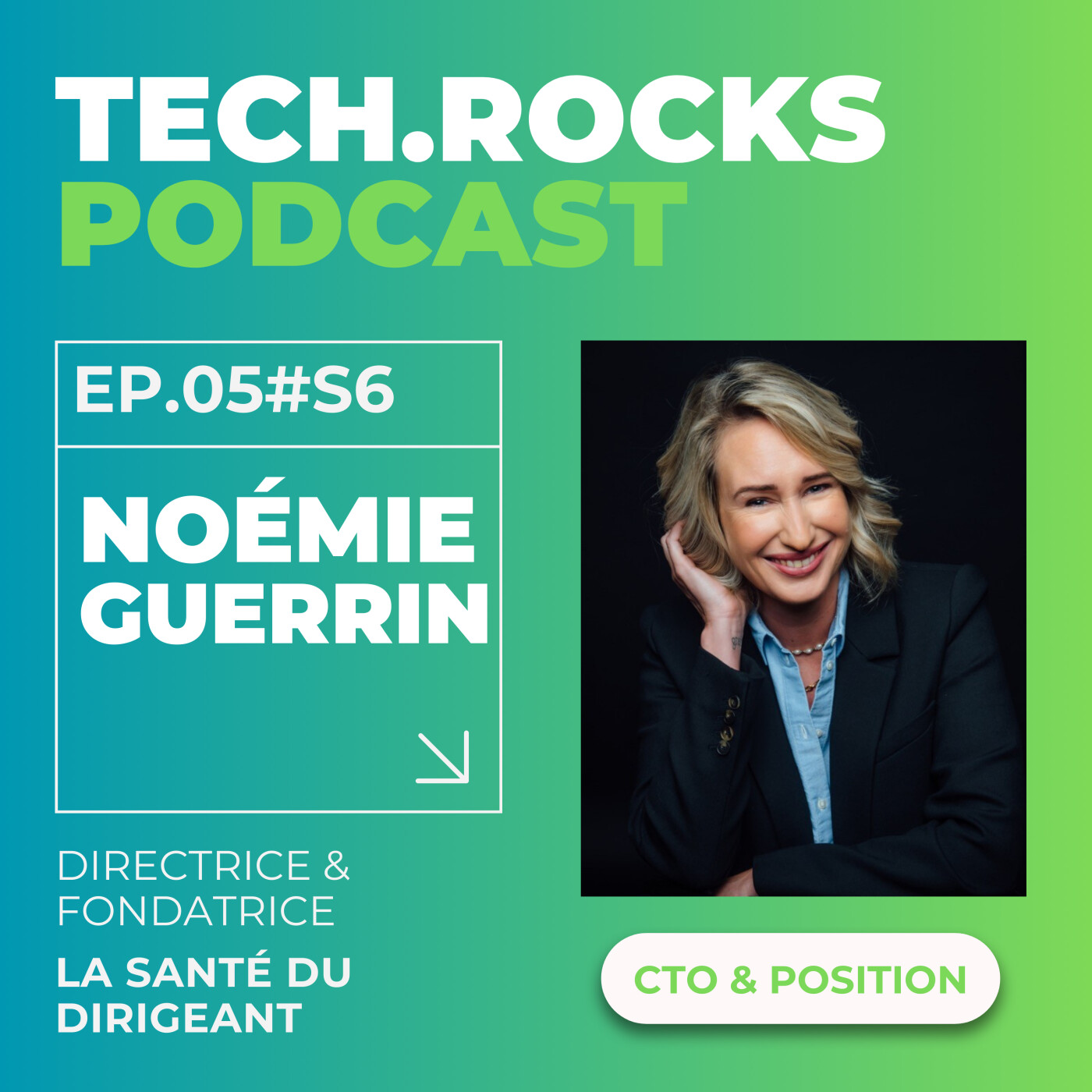 "Tech Care" la santé mentale vue par Noémie GUERRIN - Noémie GUERRIN (La Santé du Dirigeant) et Noémie COGET (Tech.Rocks) - #S06EP05