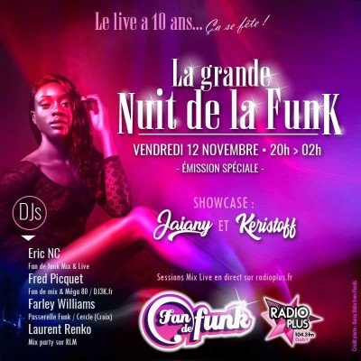 LA NUIT DE LA FUNK SUR RADIO PLUS HAUTS DE FRANCE cover