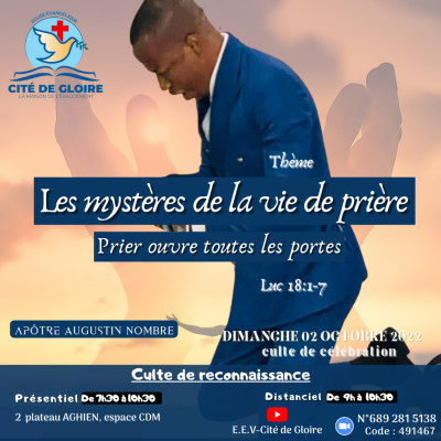 E.E.V-Cité de Gloire: Les mystères de la vie de prière - Apôtre Augustin NOMBRE cover
