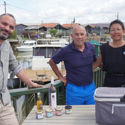 Céline Bosc et Raoul Glasian vous proposent des Balades Essentielles sur le Bassin avec des paniers croisières à la carte cover