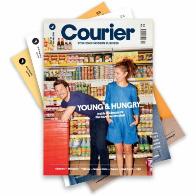 Tapping into the future of business with Courier magazine cover