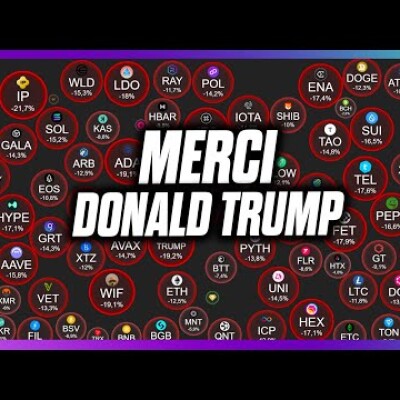 🩸🚨🩸 BITCOIN : encore une CHUTE sanglante pour les CRYPTOS... Trump frappe encore cover