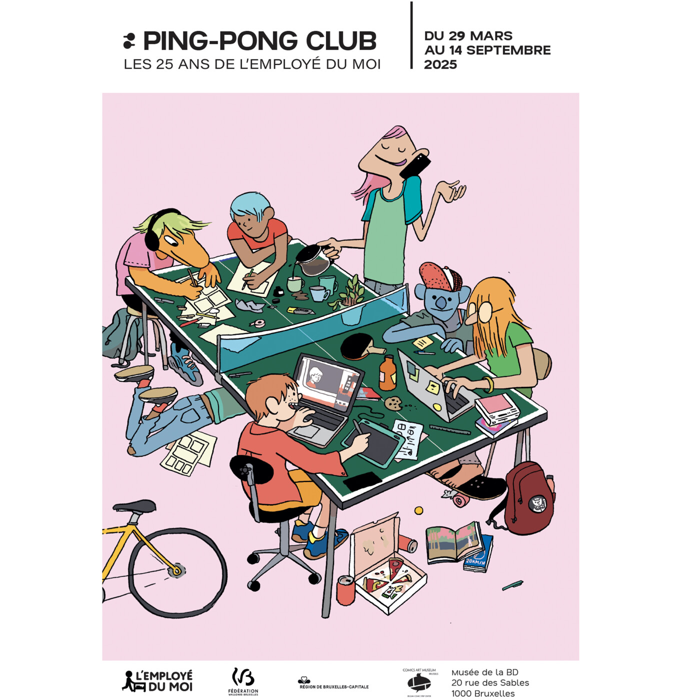 Ping-pong club. Les 25 ans de L’employé du moi. Visite de l'exposition en compagnie de Matthias Rozes. Dans ma bulle #586 episode artwork
