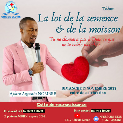 E.E.V-Cité de Gloire: La loi de la semence et de la moisson - acte 2 cover
