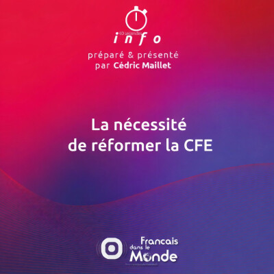La nécessité de réformer la CFE cover