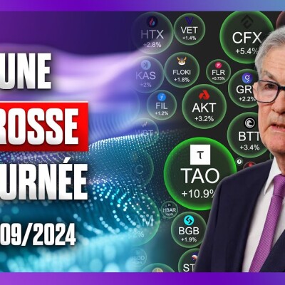⚡📊 Haute tension sur les cryptos, la bourse et l’économie - 18/09/2024 cover
