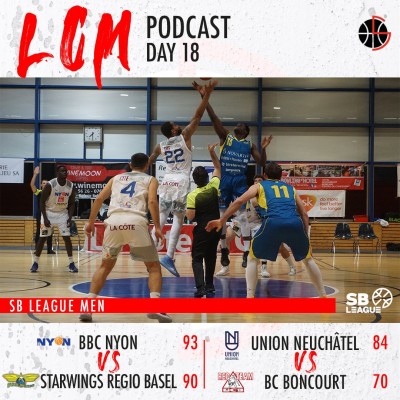 SBL - Day 18 - Nyon vs Starwings & Neuchatel vs Boncourt cover