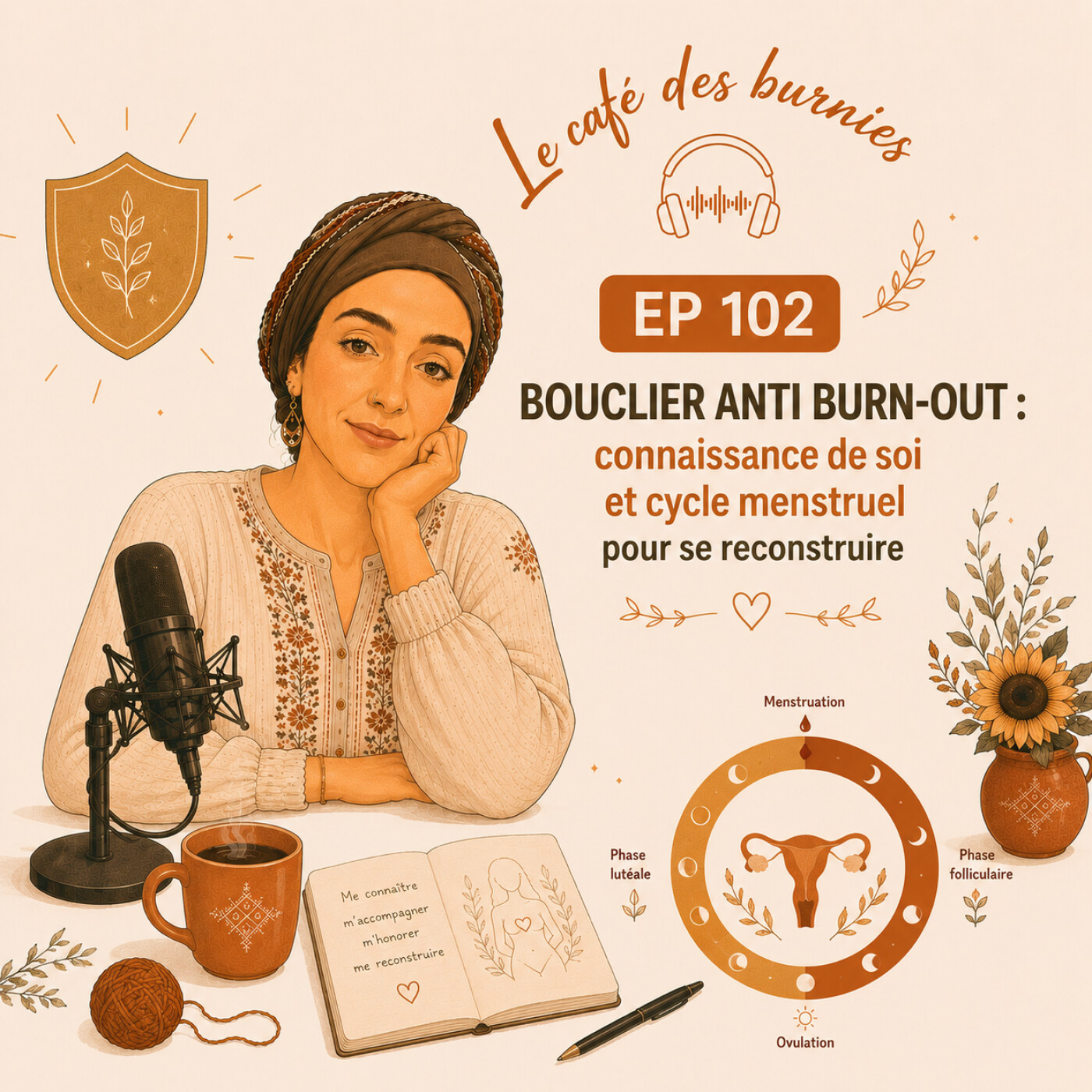 EP 102 BOUCLIER ANTI BURN-OUT : connaissance de soi et cycle menstruel pour se reconstruire
