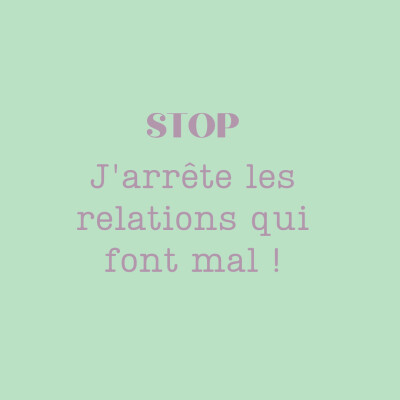 Stop, j'arrête les relations qui font mal! cover