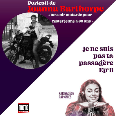 Portraits de motardes - Episode 8 : Joanna Barthorpe "Devenir motarde pour rester jeune à 60 ans" cover