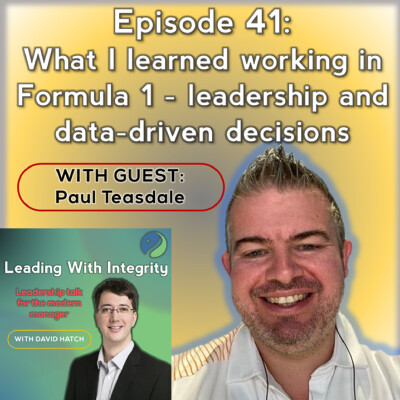 Ep.41: What I learned working in Formula 1 - leadership and data driven decisions cover