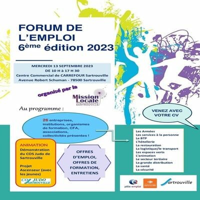 Le Forum de l'Emploi 6ème Edition 2023 du 13/09/2023 cover