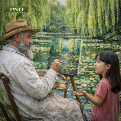 Elle rencontre Claude Monet, à Giverny... cover