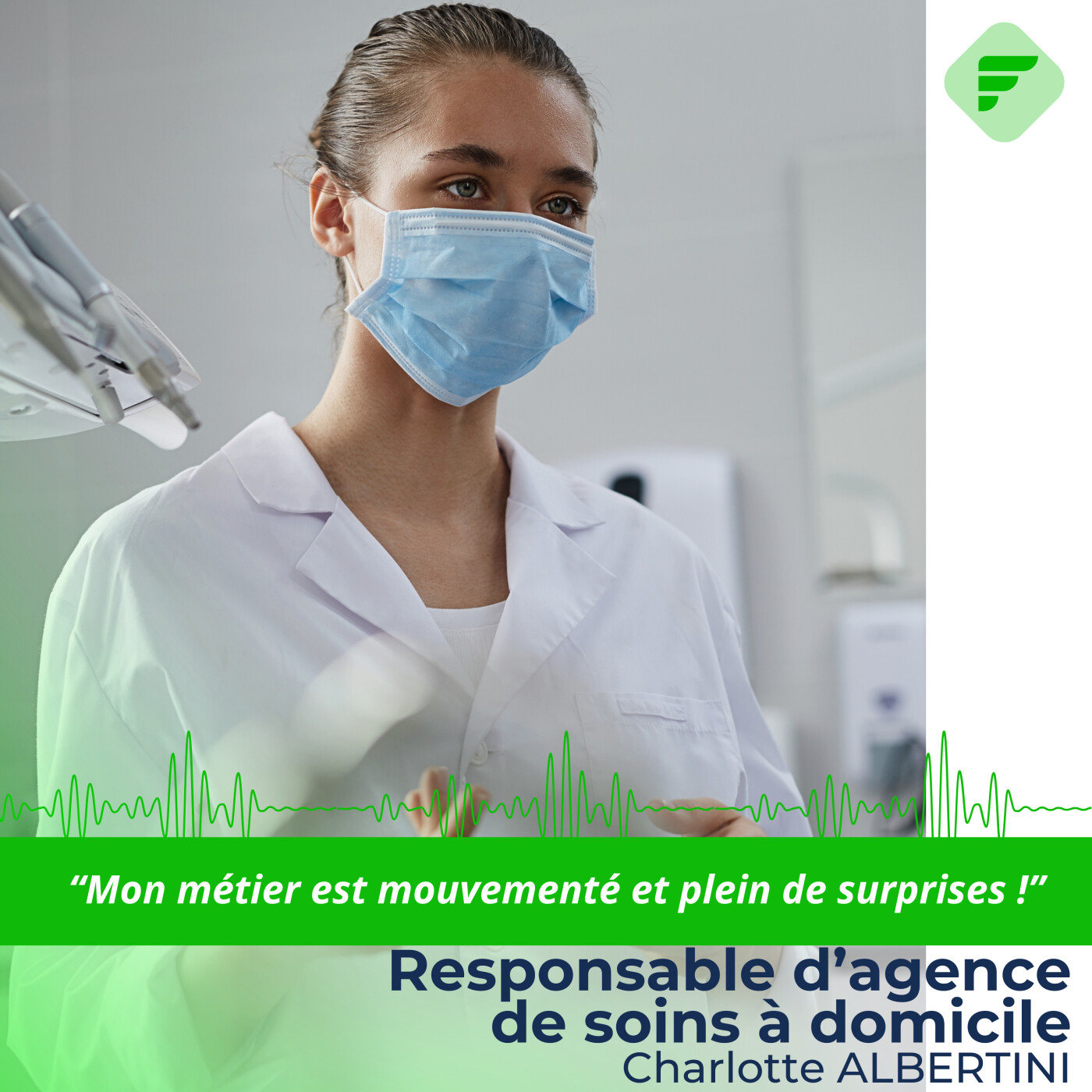 "Mon métier est plein de surprises !", Charlotte, responsable de soins à domicile