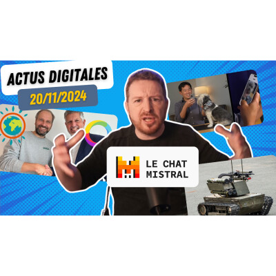 L'Europe défie Google, Mistral AI révolutionne, ChatGPT Live, Armée et mitrailleuse autonome ! cover