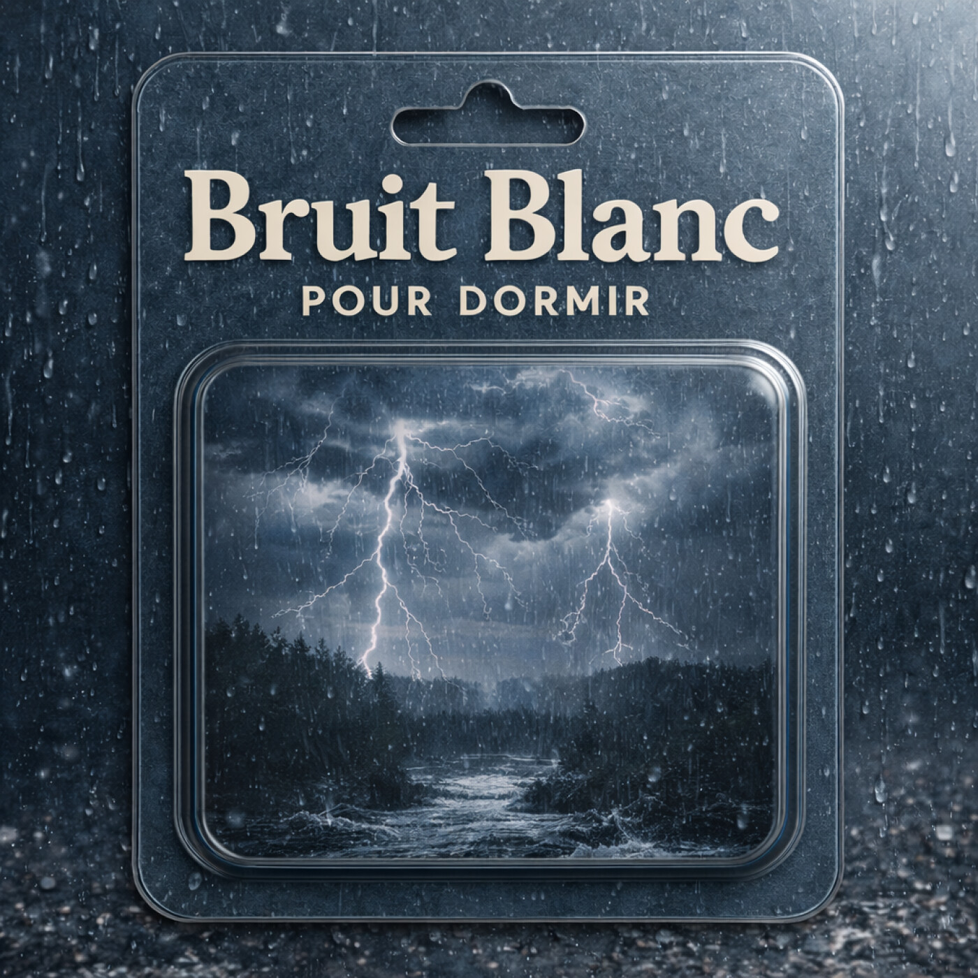 1 H Bruit Blanc pour DORMIR et la relaxation | Orages et Pluie ASMR