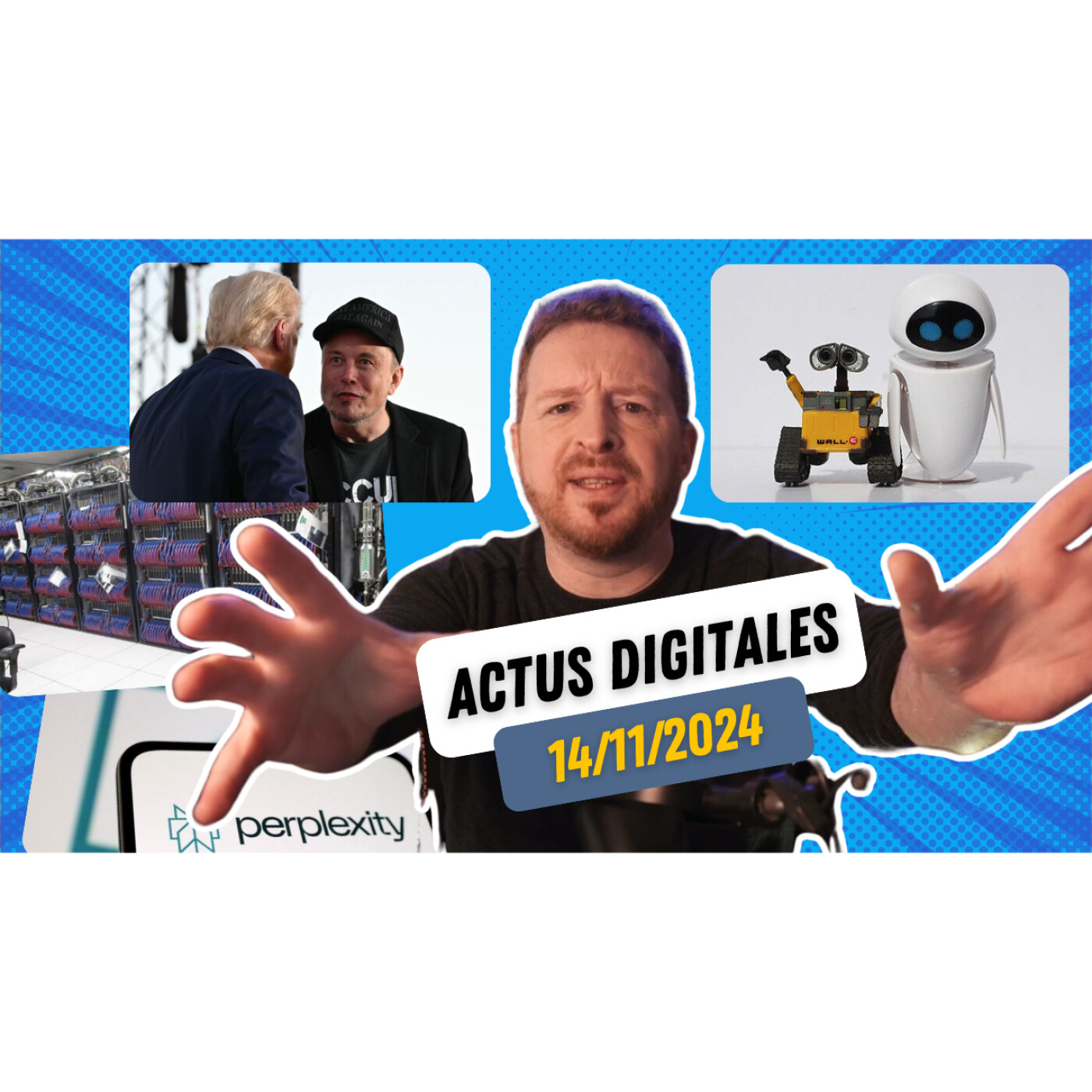 Elon Musk va tout changer, Robots et IA Disney, Perplexity avec Pub, supercalculateur français ! episode artwork