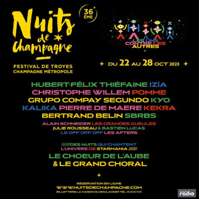 L'INFO DU JOUR - La programmation des Nuits de Champagne 2023 cover