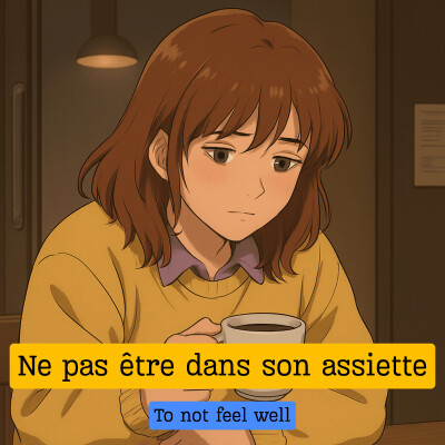 Expression française : "Ne pas être dans son assiette" cover