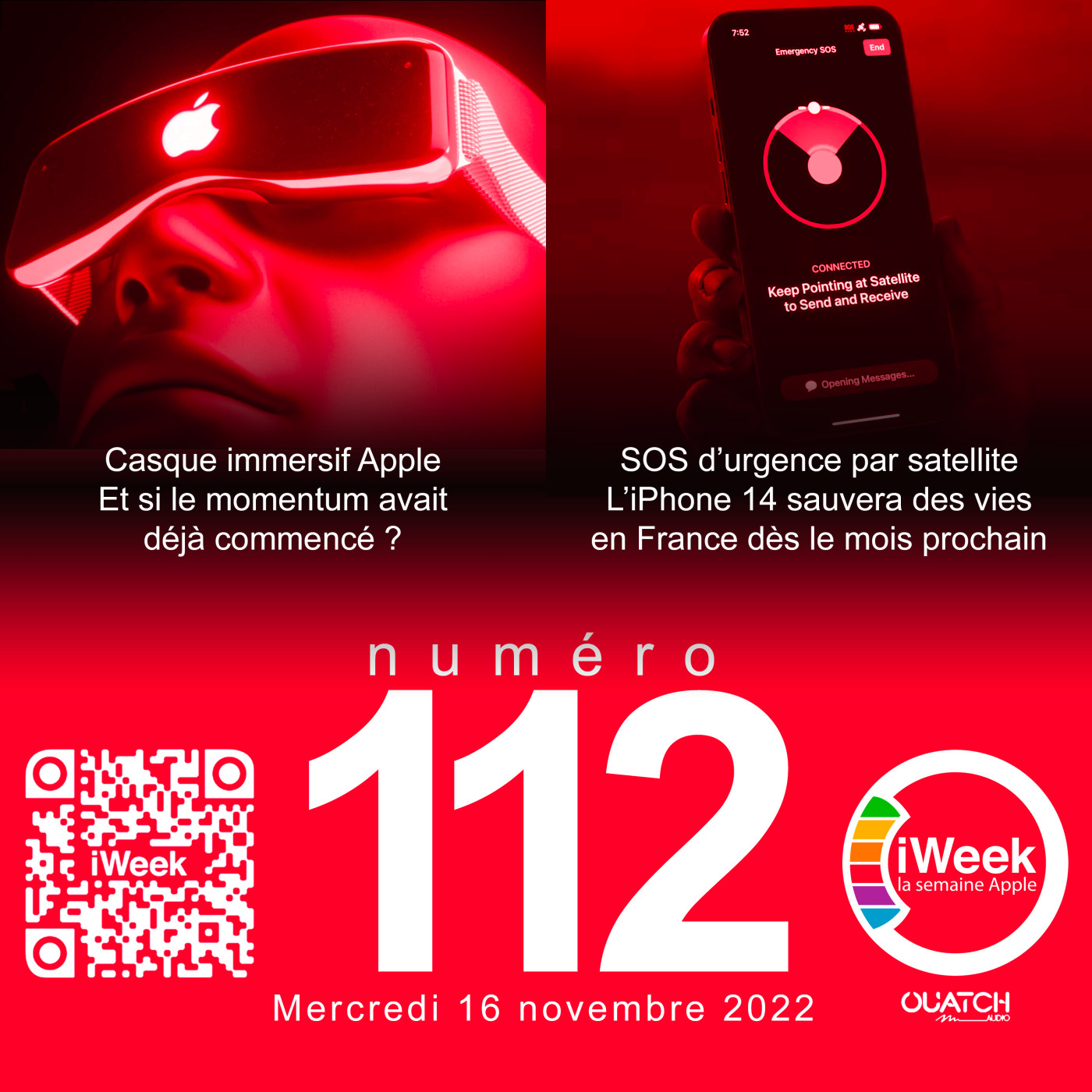 cover of episode Le SOS d’urgence par satellite avec l'iPhone 14 arrive en France en décembre