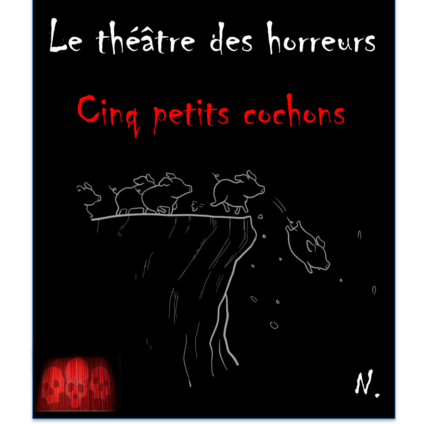 54 - Cinq petits cochons pendus au plafond