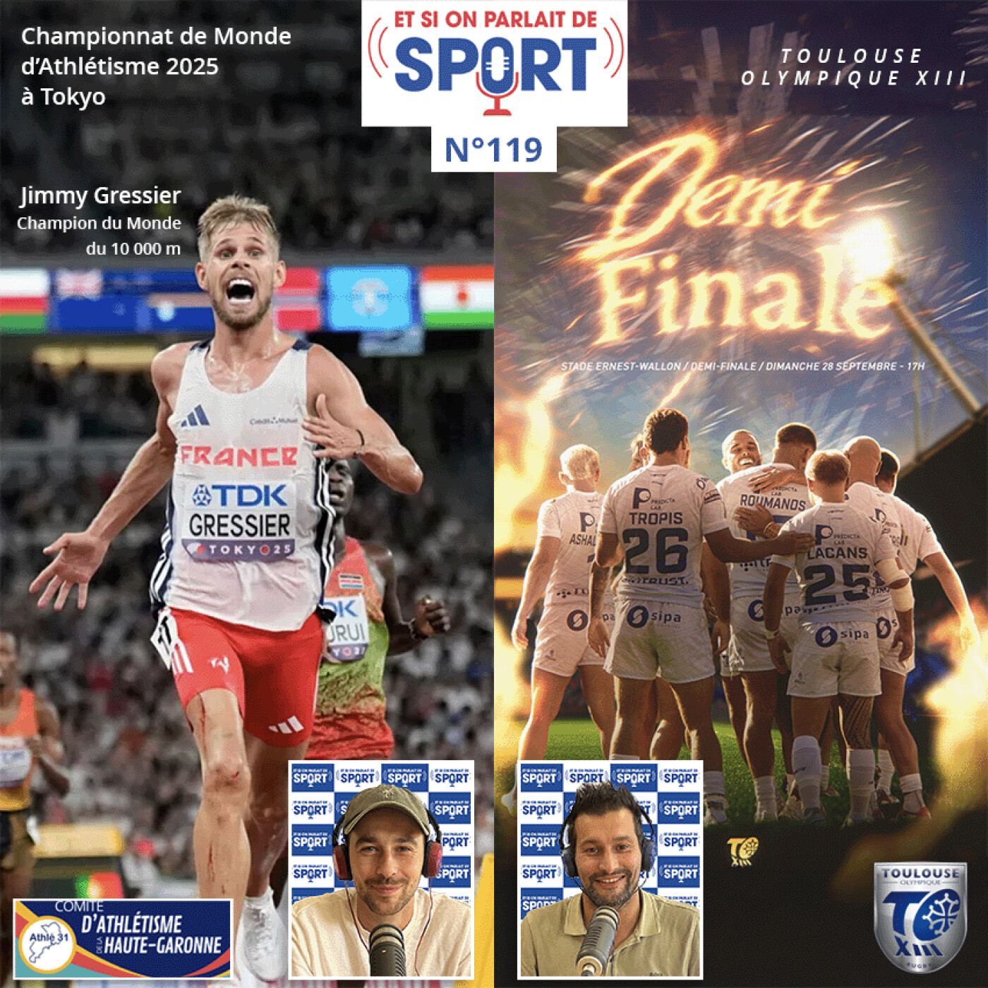 Émission N°119 - Coupe du Monde de Rugby, Athlétisme, Rugby XIII episode artwork