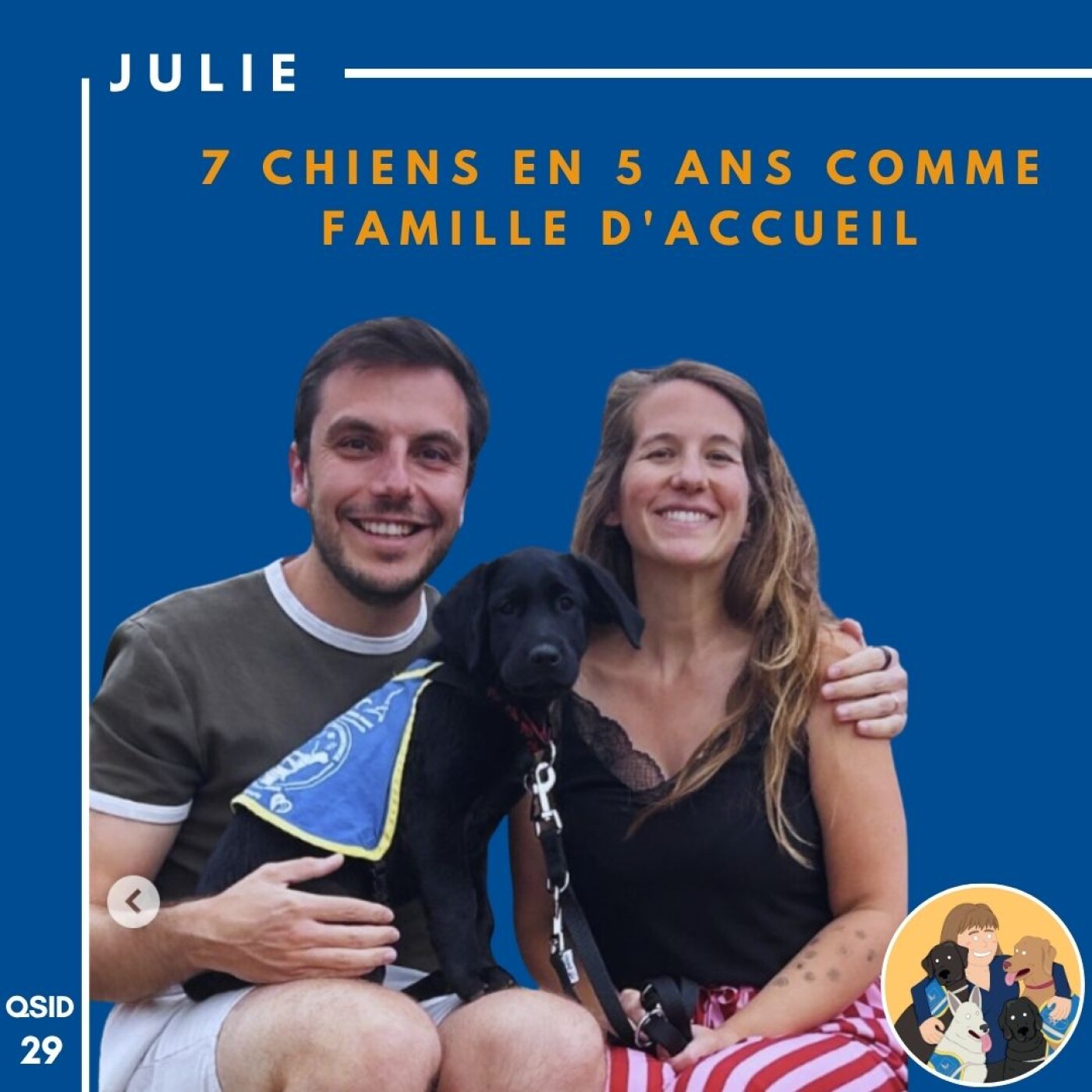 🦮QSID 29 Julie - 7 chiens en 5 ans comme famille d'accueil