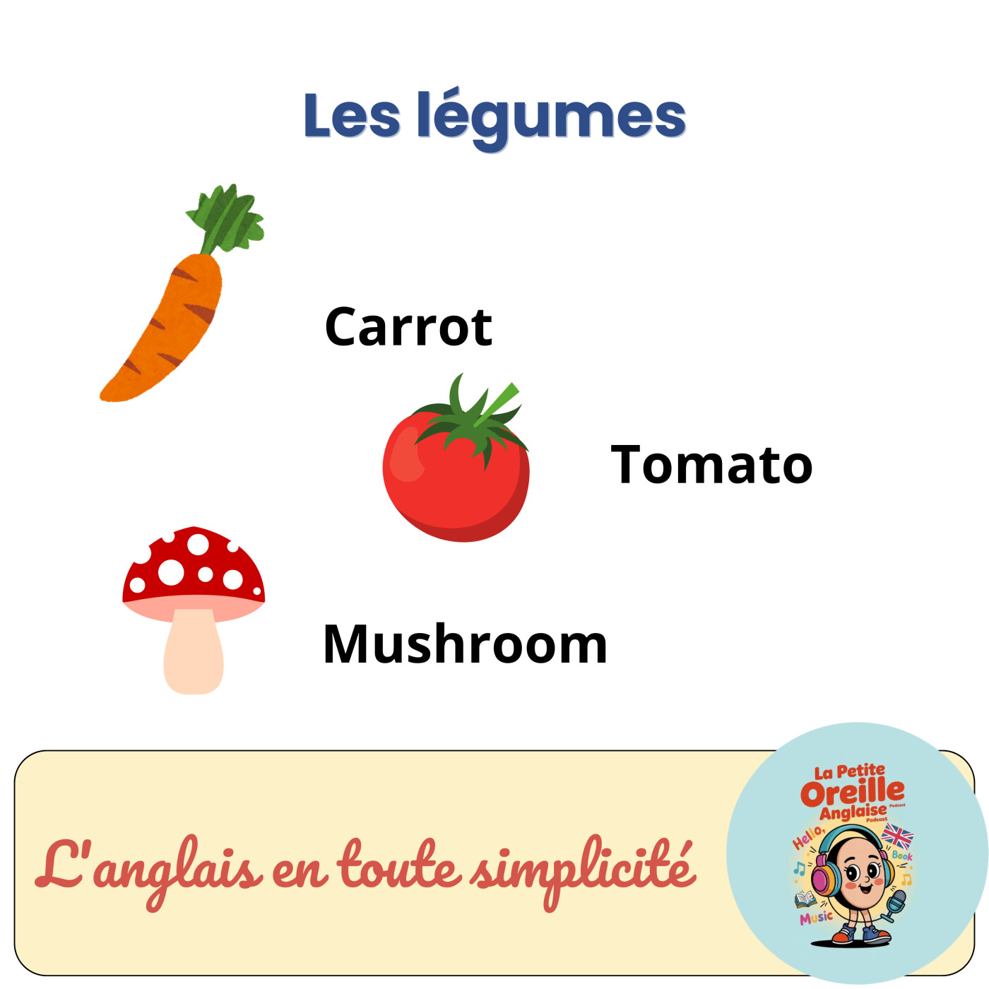 Les légumes en anglais Les légumes en anglais