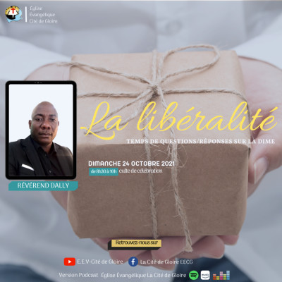 E.E.V-Cité de Gloire - Thème : La libéralité cover