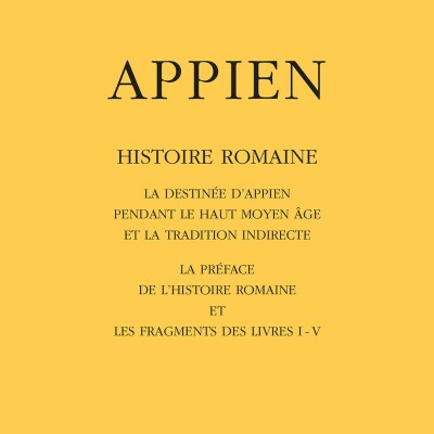Appien - Histoire Romaine. Tome I cover