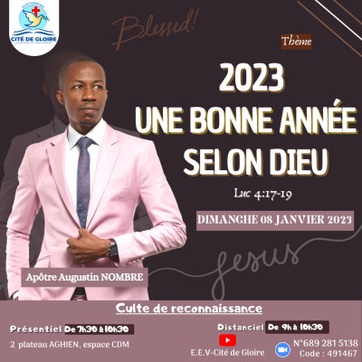 E.E.V-Cité de Gloire: 2023, une bonne année selon Dieu cover