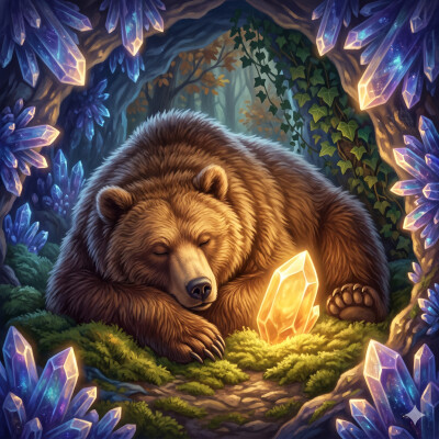La grotte de cristal | Histoire pour enfants : ancrage, sécurité et sommeil cover