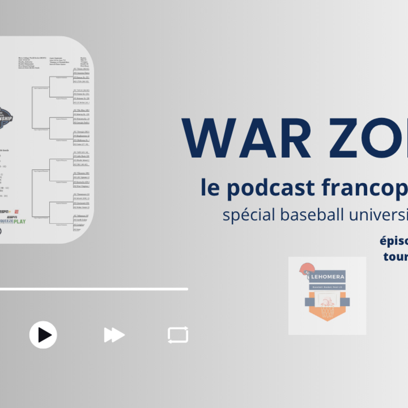 Episode 74: NCAA D1 Baseball tournament 2025 - place au jeu!