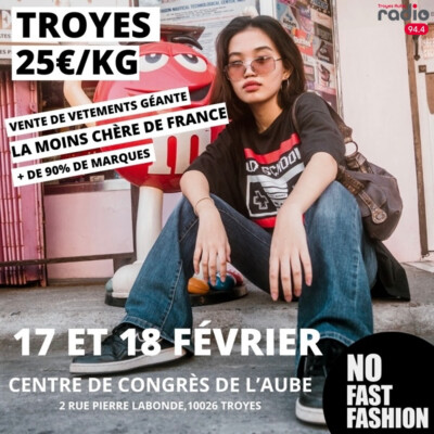 L'INFO DU JOUR - No Fast Fashion, une vente géante de vêtements à prix cassés à Troyes ce week-end cover