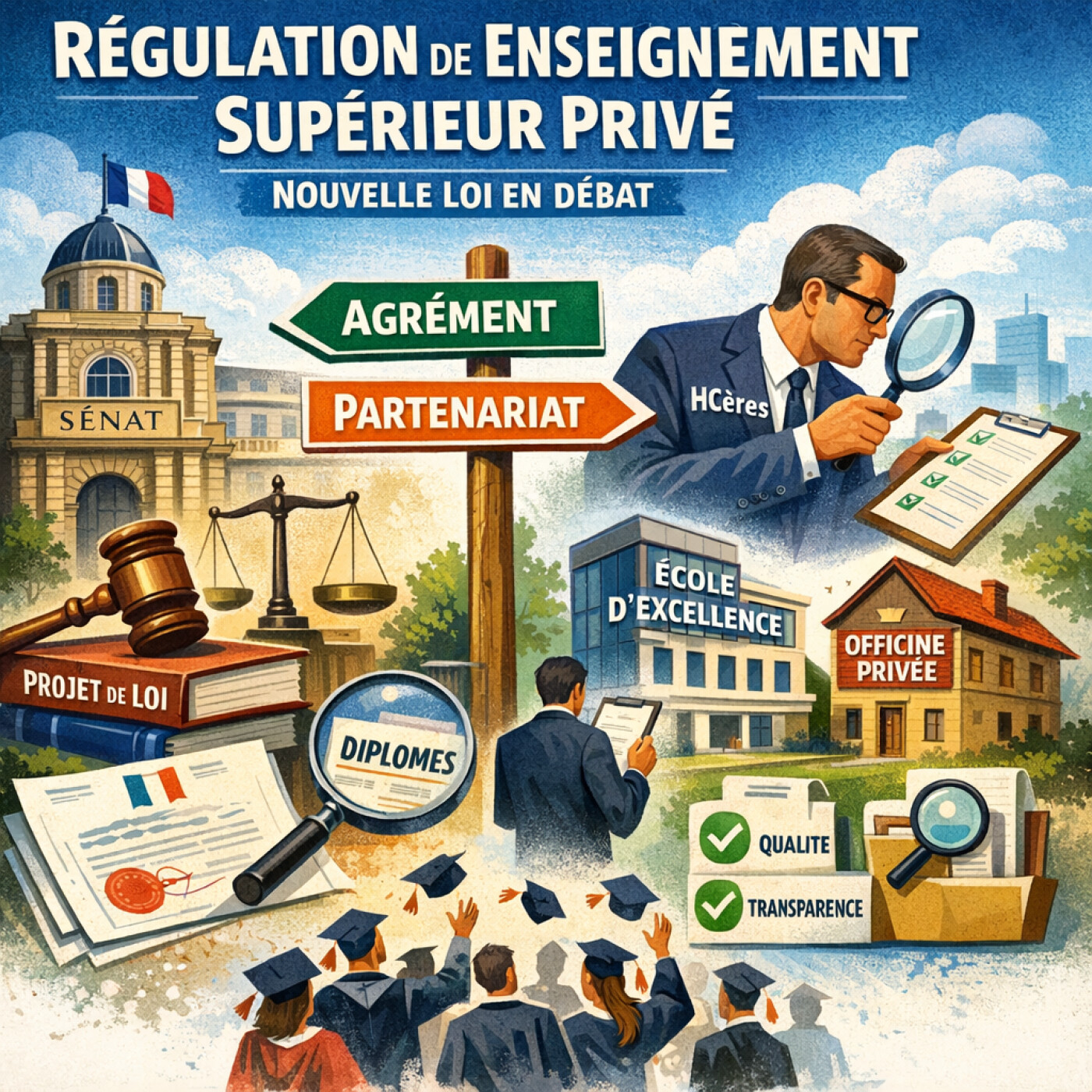 Régulation de l’enseignement supérieur privé : une loi pour quoi faire ? episode artwork